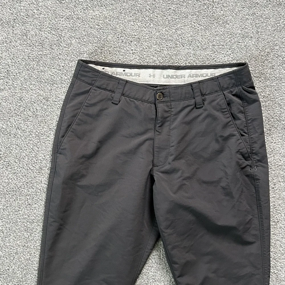 Under‎ Armour Pants Mens 34x30 Black Golf Chino Performance Stretch Nylon UA P13